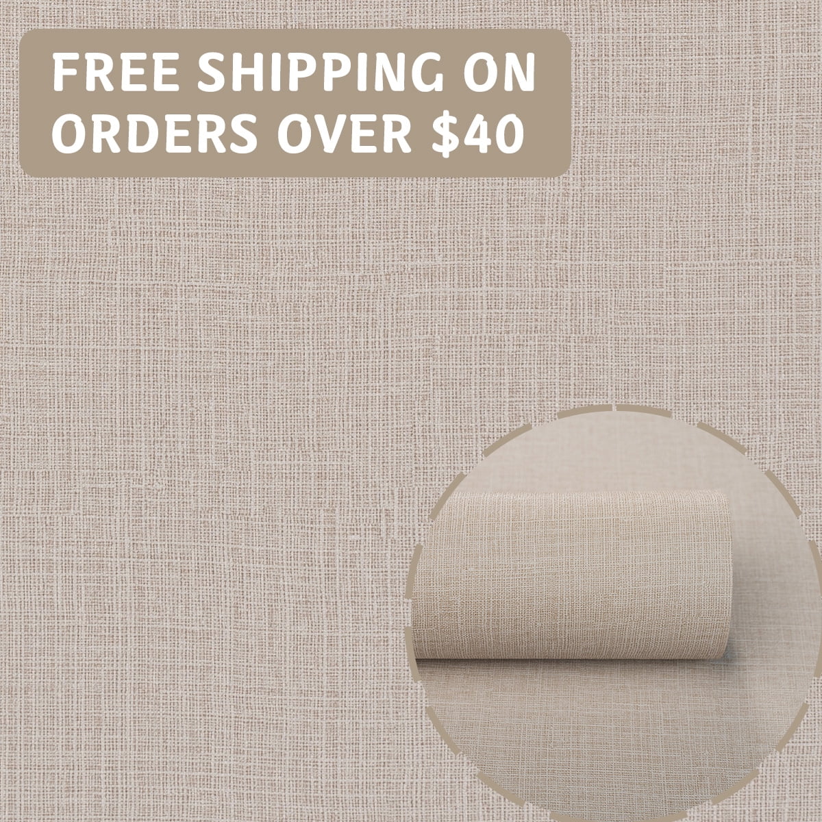 Fabric Texture PVC Fabric textile base Peel and Stick Wallpaper Self Adhesive Linen Look Wall cover Waterproof Washable Removable Vinyl Roll for Living Room Bedroom Accent Wall DIY Wallpaper self-adh