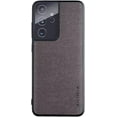 thumbnail image 1 of Fabric Texture Soft Frame Phone Case Cover for Samsung Galaxy A22 A32 A42 A52 A72 4G 5G, Business Personality Back Cover Bumper(Dark Grey,A72 5G), 1 of 7