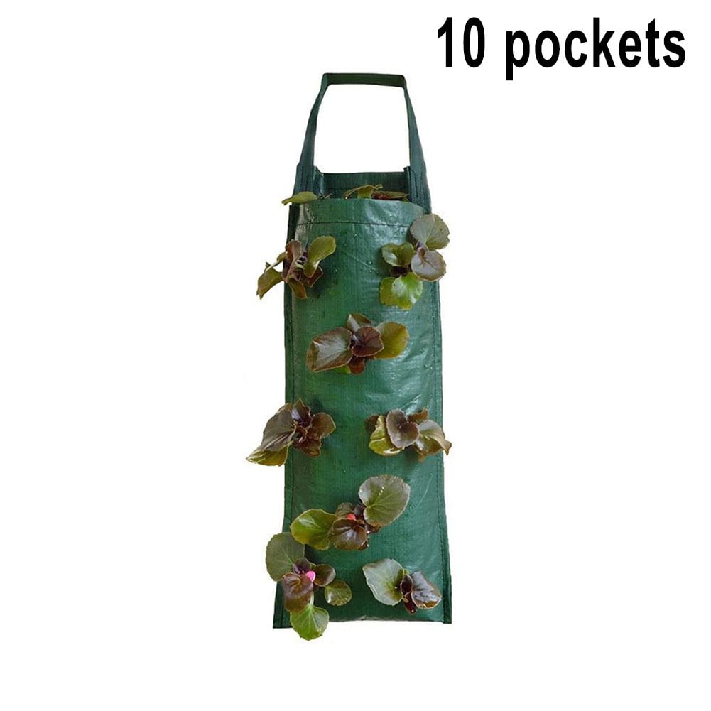 Fabric Tomato Strawberry Hanging Planter Flower Pouch Trailing Plants Grow Bag