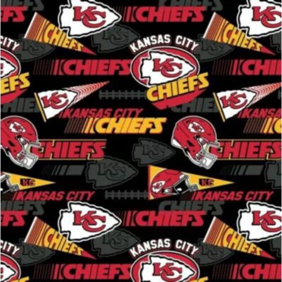 Fabric Traditions, Chiefs Retro Cotton Fabric, 100% Cotton, By The Yard, Multicolor
