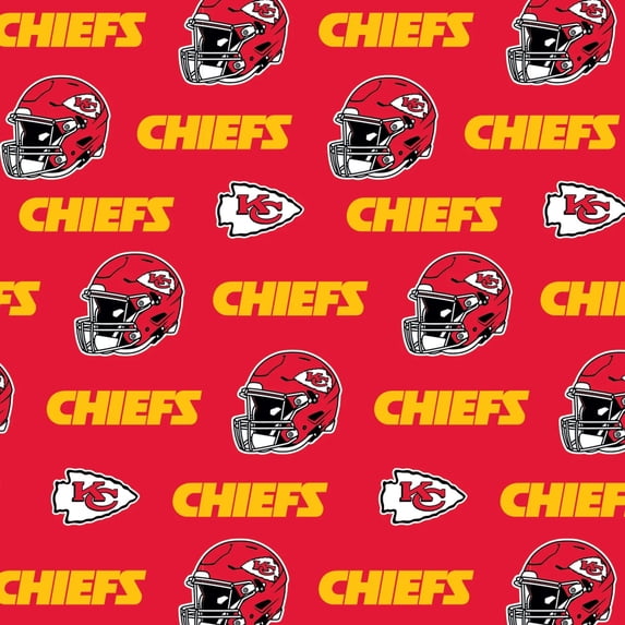 Fabric Traditions Cotton Kansas City Chiefs Themed Sewing and Craft ...