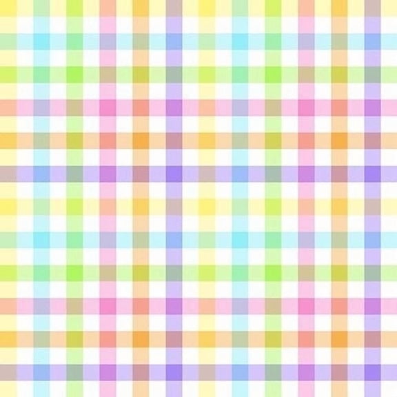 Fabric Traditions Easter Pastel Plaid Glitter 100% Cotton By the yard