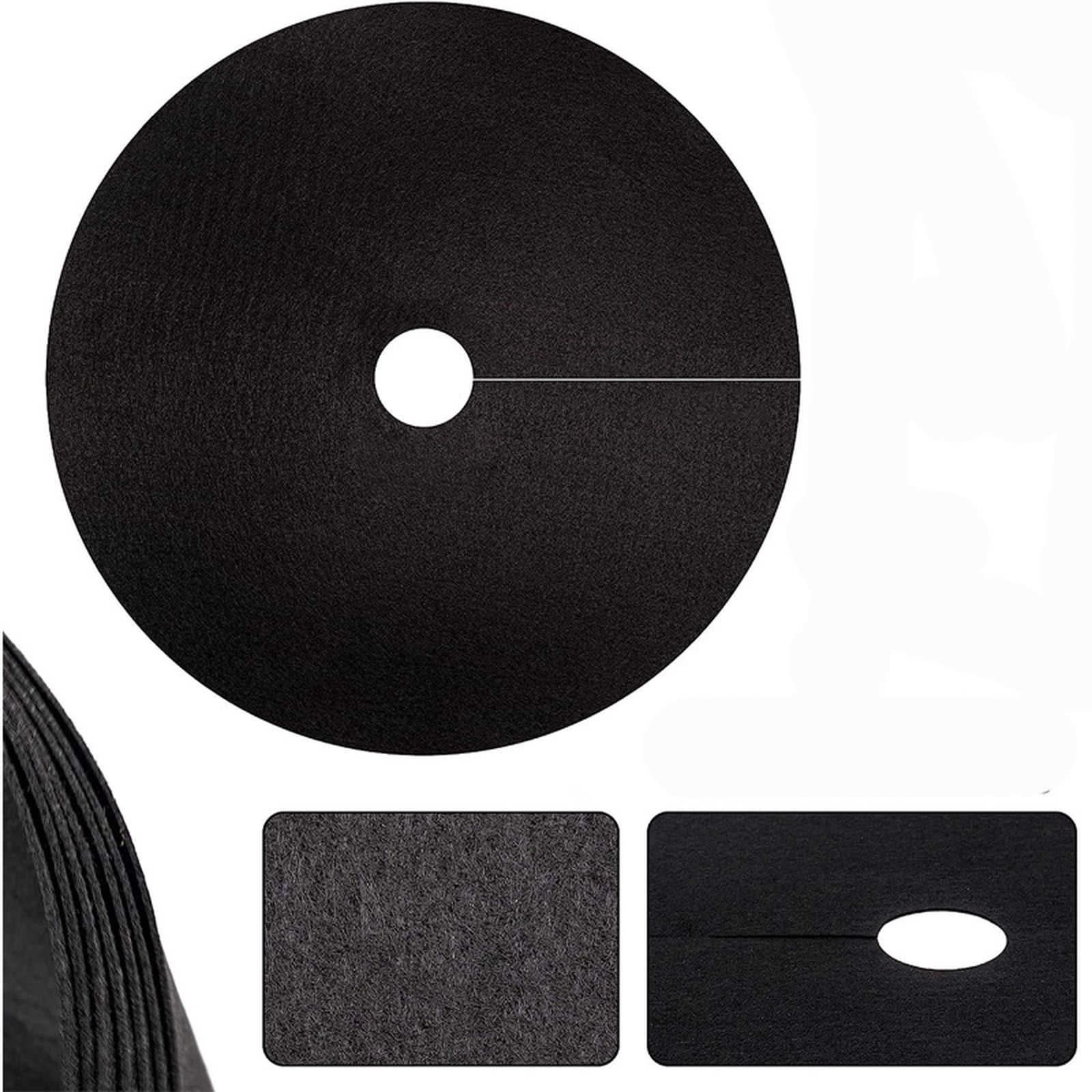 Tree Root Matting Fabric Tree Root Weed Barrier Mats, 12 Pack 20 Inch Mulch Rings for ...