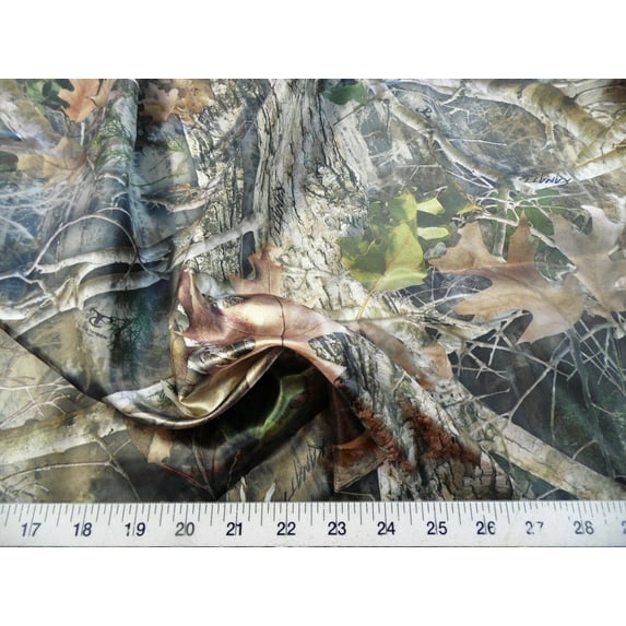 Fabric True Timber Camo Kanati Charmeuse Silky Bridal Satin CS17 (10 Yard Lot continuous)