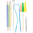 thumbnail image 1 of Fabric Tube Turning and Threading Tool Set Includes Drawstring Threader,Drawstring Threader Tool Set Sewing Loop Kit, 1 of 7