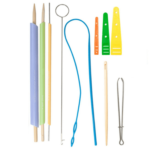 Fabric Tube Turning and Threading Tool Set Includes Drawstring Threader,Drawstring Threader Tool Set Sewing Loop Kit