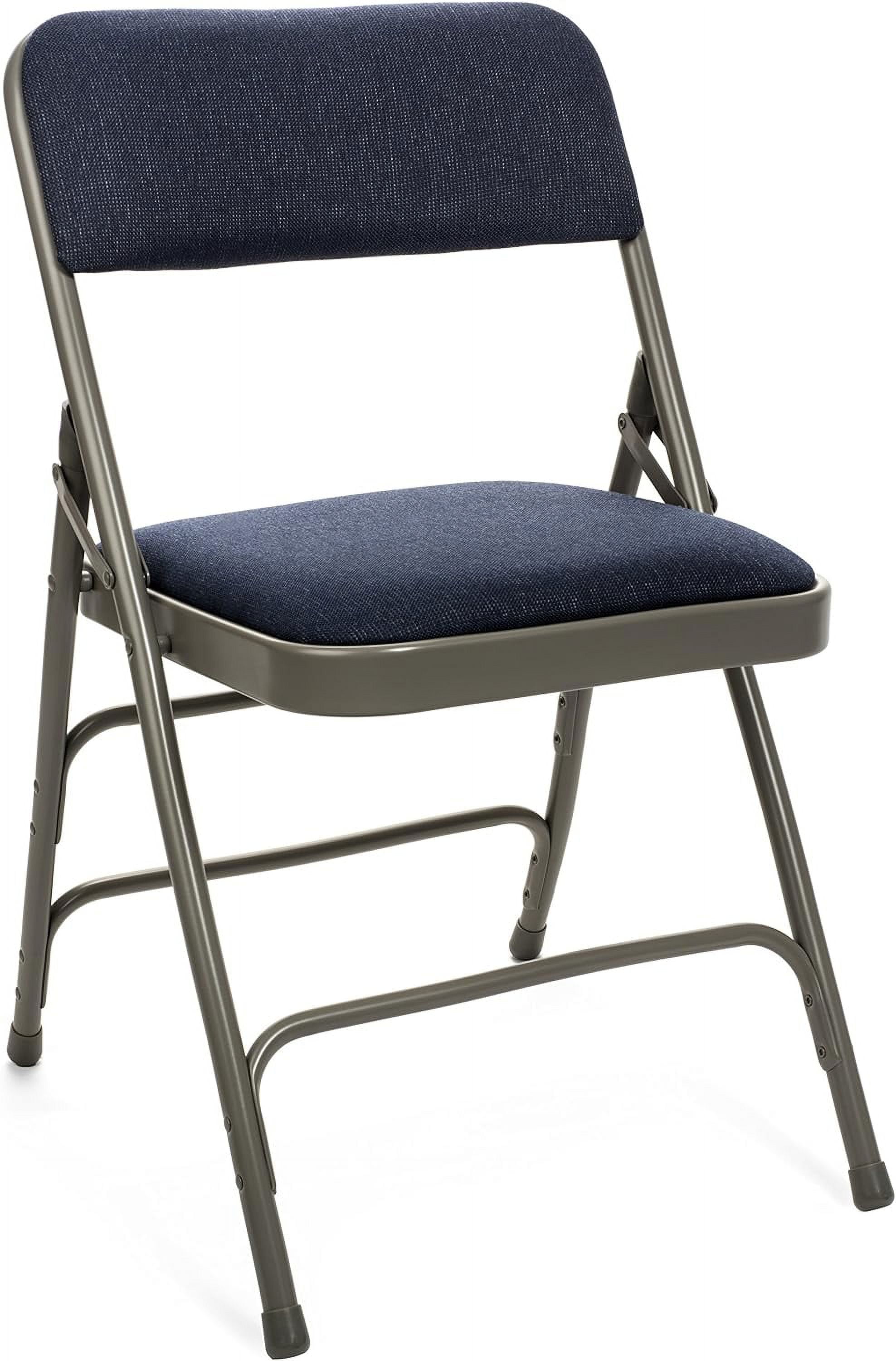 Fabric Upholstered Folding Chair (4 Pack) Heavy Duty 1.25" Thick