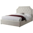 thumbnail image 1 of Fabric Upholstered Queen Bed, Beige, 1 of 7