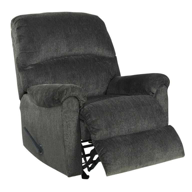 Relax-a-Lounger Reynolds Manual Standard Recliner, Brown Faux