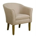 thumbnail image 1 of HomePop Modern Barrel Accent Chair, Light Brown Fabric, 1 of 5