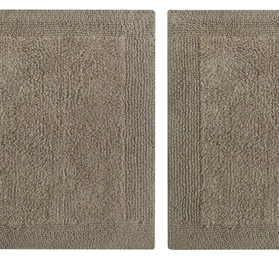 Fabric Upholstered Wooden Armless Accent Chair, Beige and Brown