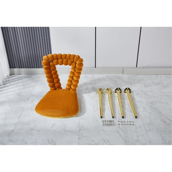 Fabric Upholstery - Attention to Detail - Bedroom Relaxation - Easy - to - Assemble Chairs (Set of 2)