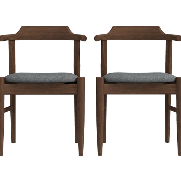 Fabric Upholstery, Brown Wood Tone - Dining Room, Warm and Inviting
