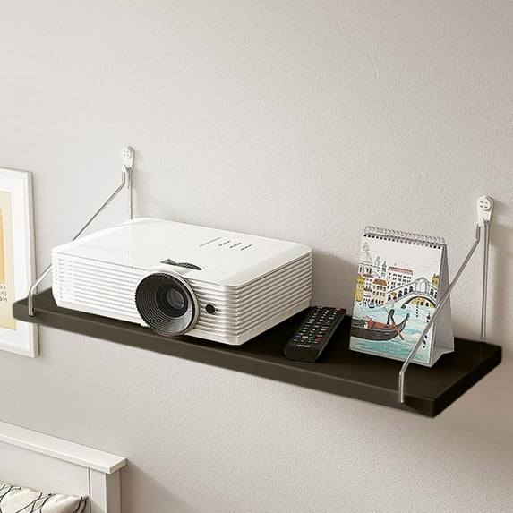 Fabric Wall Cubicle Shelf with Hooks for Work Decor, 15.75" Wooden Cubicle Organizer Storage Shelf with Hangers, For Women Men Desk