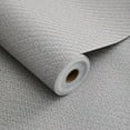 thumbnail image 1 of Fabric Wallpaper Textured Contact Paper (24in X 393in) Gray Grasscloth Wallpaper Peel and Stick Faux Linen Wall Paper Self-Adhesive Vinyl Looks Like Woven Straw, 1 of 15