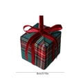 thumbnail image 1 of Fabric Wrapped Box Decoration for Holiday Tree, Wreath, Mantel, Green, 1 of 5