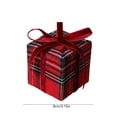 thumbnail image 1 of Fabric Wrapped Box Decoration for Holiday Tree, Wreath, Mantel, Red, 1 of 5