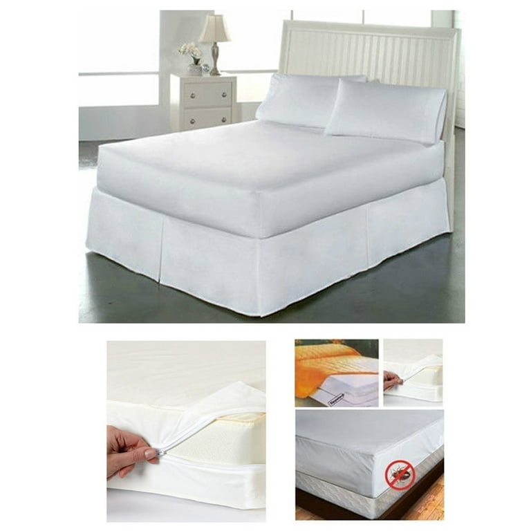 Ienjoy Home Home Collection Premium Bed Bug and Spill Proof Zippered  Mattress Protector in the Mattress Covers & Toppers department at