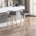 thumbnail image 1 of Fabric bar stools with chrome base | Ideal for commercial or home bars | Enhance the overall aesthetic, 1 of 7