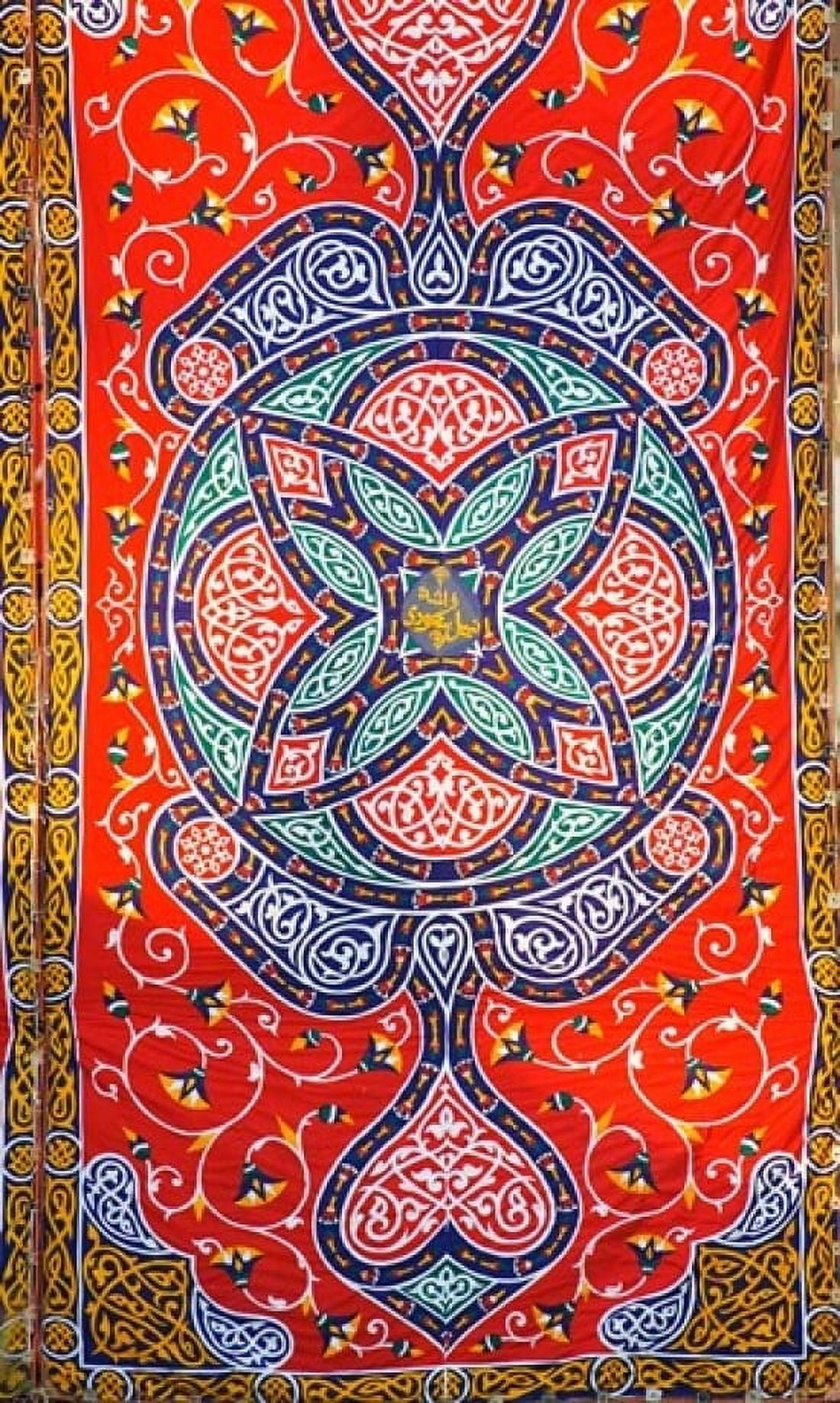 Fabric hanging outside of a Mosque in Cairo Egypt Canvas Art - Darrell Gulin DanitaDelimont (11 x 18)