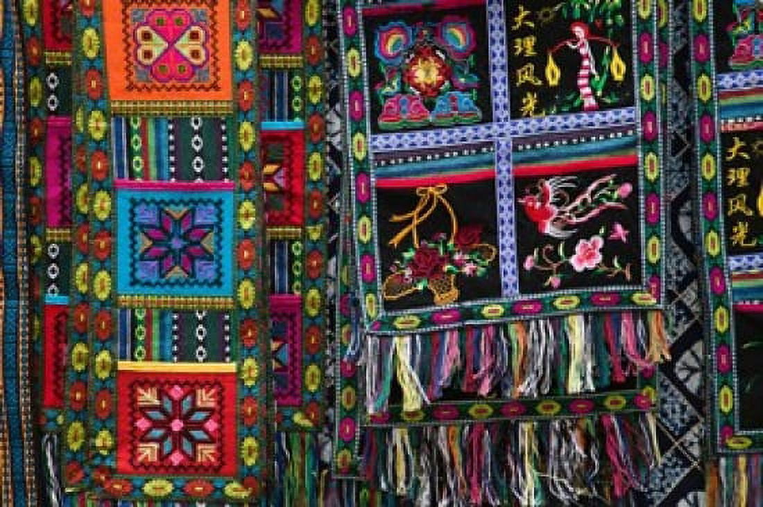 Fabric items for sale Dali Yunnan Province China Canvas Art - Panoramic Images (36 x 24)