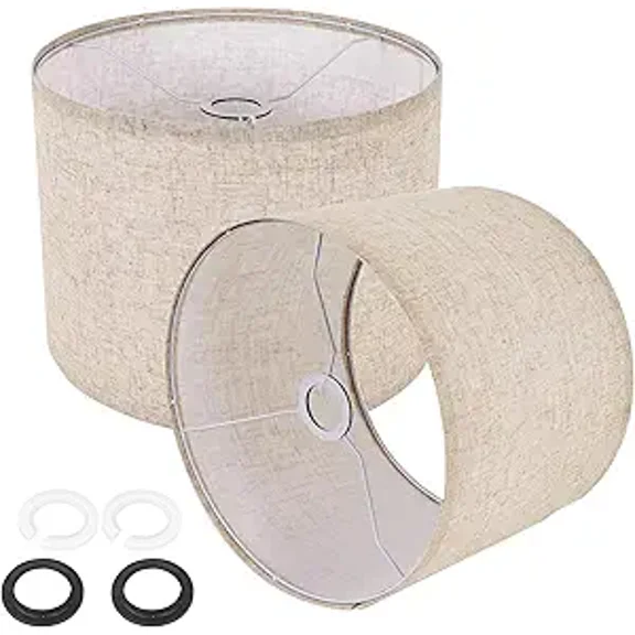 Fabric lampshade double set