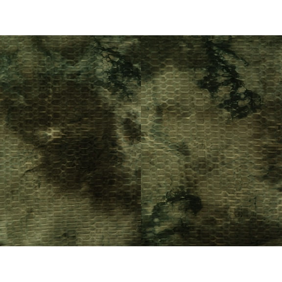 Fabric selection Inc Poly spandex honeycomb knit real tie dye olive 3 yards Precut Fabric