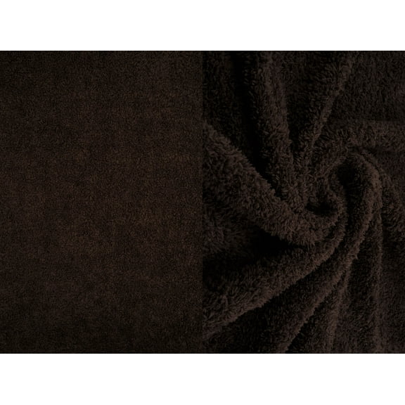 Fabric selection inc polyester spandex cozy sweater knit Brown 3 yards precut fabric