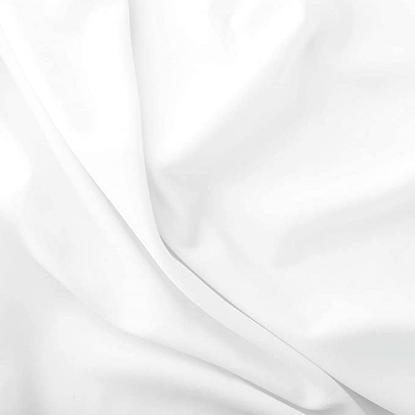 FabricLA 100 Cotton Lawn Fabric White