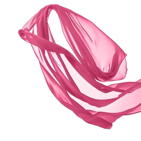 FabricLA 100% Polyester Chiffon Fabric - 58/60" Inches (152 CM) Wide - Lightweight Chiffon Sheer Fabric - Perfect for Venue & Wedding - Chiffon Fabric by The Yard - Bubblegum, 5 Continuous Yards