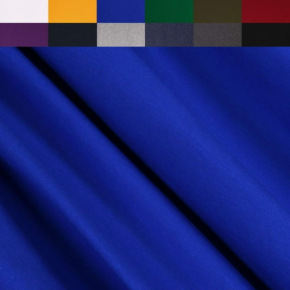 FabricLA Turkish Cotton Spandex Jersey Knit Fabric 190 GSM - 60" Inches Wide & Stretch Up to 2" Inches - Use Our 4 Way Stretch Fabric for Leggings, Active Wear, Tops, T-Shirts - Royal Blue, 3 Yards