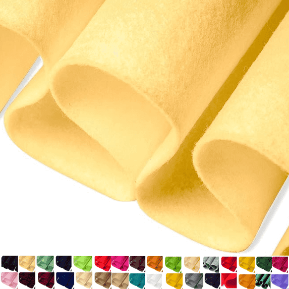 FabricLA Acrylic Felt Fabric - 72" Inch Wide 1.6mm Thick Felt by The Yard - Use Soft Felt Sheets for Sewing, Cushion, and Padding, DIY Arts & Crafts (20 Yards, M. Champagne)