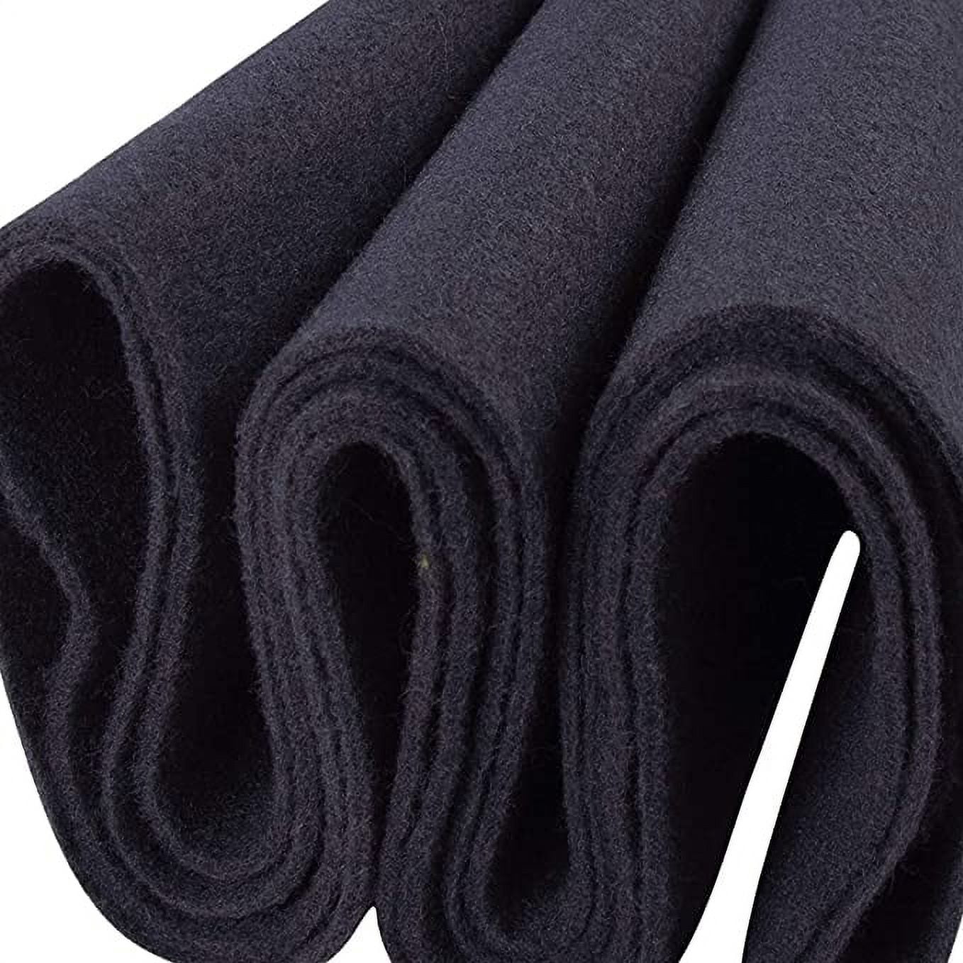 Eppingwin 60 Pcs Black Felt, 4x4 Felt Sheets,Soft Felt for Crafts, Felt Fabric Sheets for DIY Patchwork