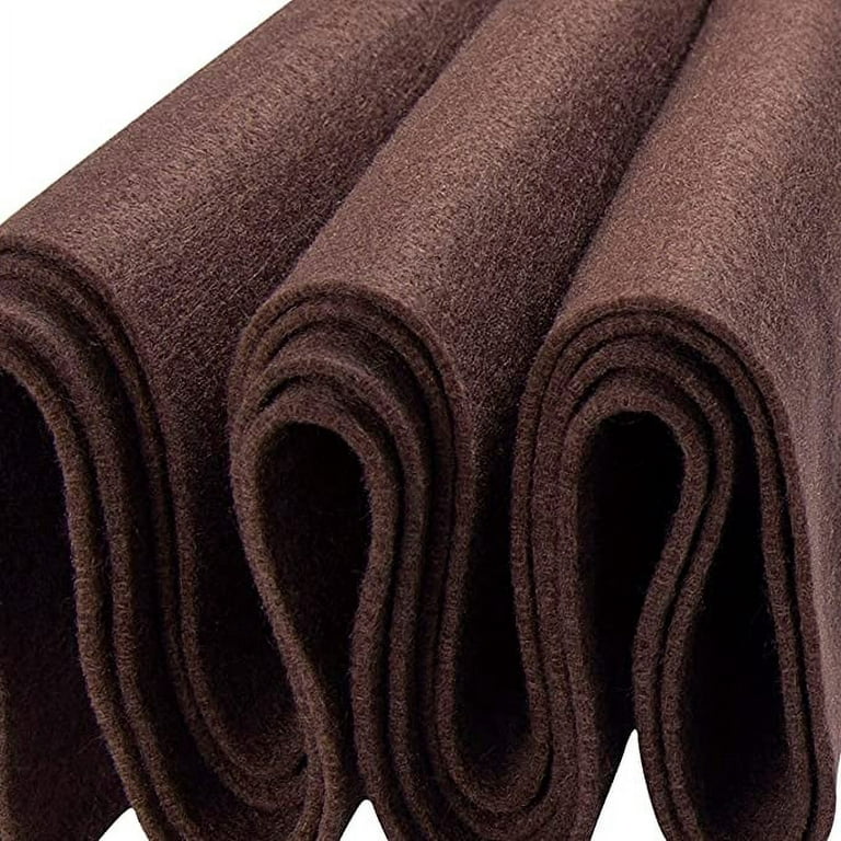 Pure Brown Color Chocolate Felt Cloth 1MM Felt Fabric Polyester