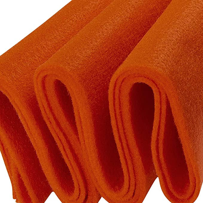  Orange Felt Fabric - by The Yard : Arts, Crafts & Sewing