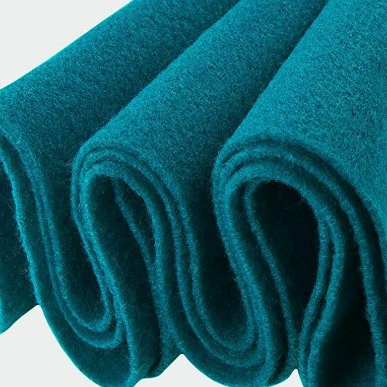 FabricLA Acrylic Felt Fabric - 72 Inch Wide 1.6mm Thick Felt by The Yard -  Use Felt Sheets for Sewing, Cushion and Padding, DIY Arts & Crafts -  Turquoise, 3 Yard 