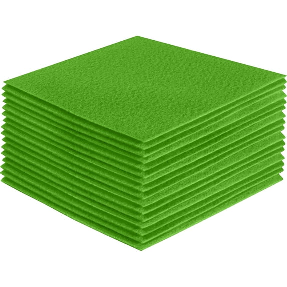 FabricLA Acrylic Felt Fabric - Pre Cut | 6" X 6" Inches | DIY Craft, Hobby, Costume, Decoration | Lime - 36 Pieces