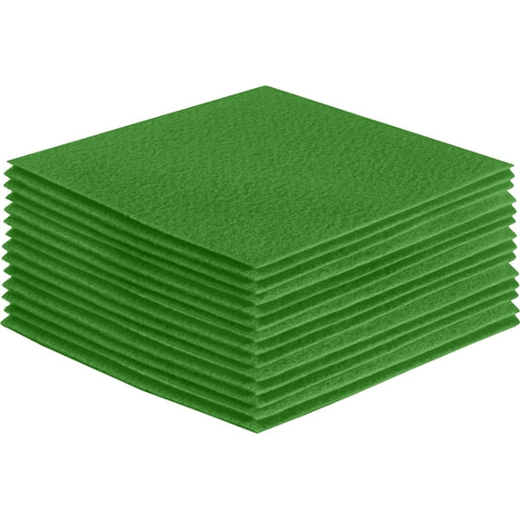 FabricLA Acrylic Felt Fabric - Pre Cut | 8" X 8" Inches | DIY Craft, Hobby, Costume, Decoration | Green 271 - 30 Pieces