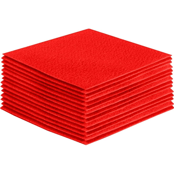 FabricLA Acrylic Felt Fabric - Pre Cut | 8" X 8" Inches | DIY Craft, Hobby, Costume, Decoration | Hot Orange A23 - 30 Pieces