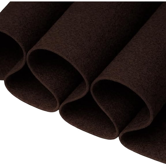FabricLA Acrylic Felt Fabric | Soft, Non-Stiff Material | 72” Wide, 1.6mm Thick | Felt by The Yard for Crafts, Sewing, Padding & DIY Projects | 50 Yards Bolt (Brown)