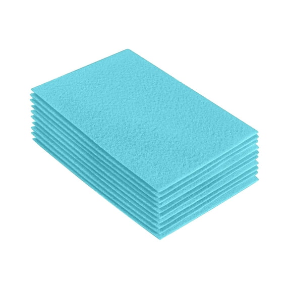 FabricLA Acrylic Felt Fabric Sheets for Crafts | Precut 9" X 12" Inch (20 cm X 30 cm) Felt Squares | Felt Fabric Sheets for DIY Crafts, Hobby, Costume, and Decoration | Baby Blue, 10 Pieces