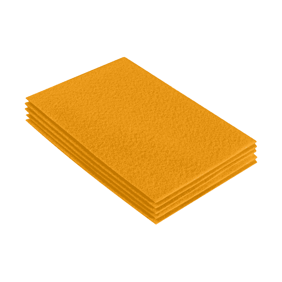 FabricLA Acrylic Felt Sheets for Crafts - Precut 9" X 12" Inches (20 cm X 30 cm) Felt Squares - Use Felt Fabric Craft Sheets for DIY, Hobby, Costume, and Decoration | Gold