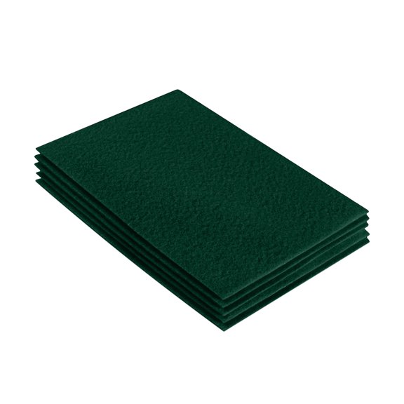 FabricLA Acrylic Felt Fabric Sheets for Crafts | Precut 9" X 12" Inch (20 cm X 30 cm) Felt Squares | Felt Fabric Sheets for DIY Crafts, Hobby, Costume, and Decoration | Hunter Green, 5 Pieces