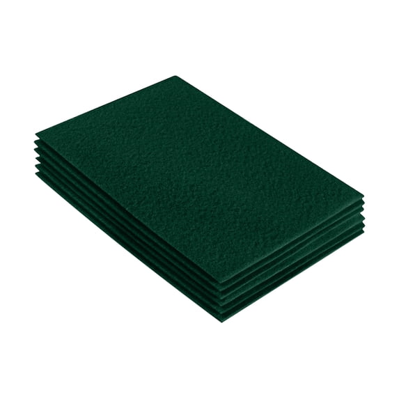 FabricLA Acrylic Felt Fabric Sheets for Crafts | Precut 9" X 12" Inch (20 cm X 30 cm) Felt Squares | Felt Fabric Sheets for DIY Crafts, Hobby, Costume, and Decoration | Hunter Green, 6 Pieces