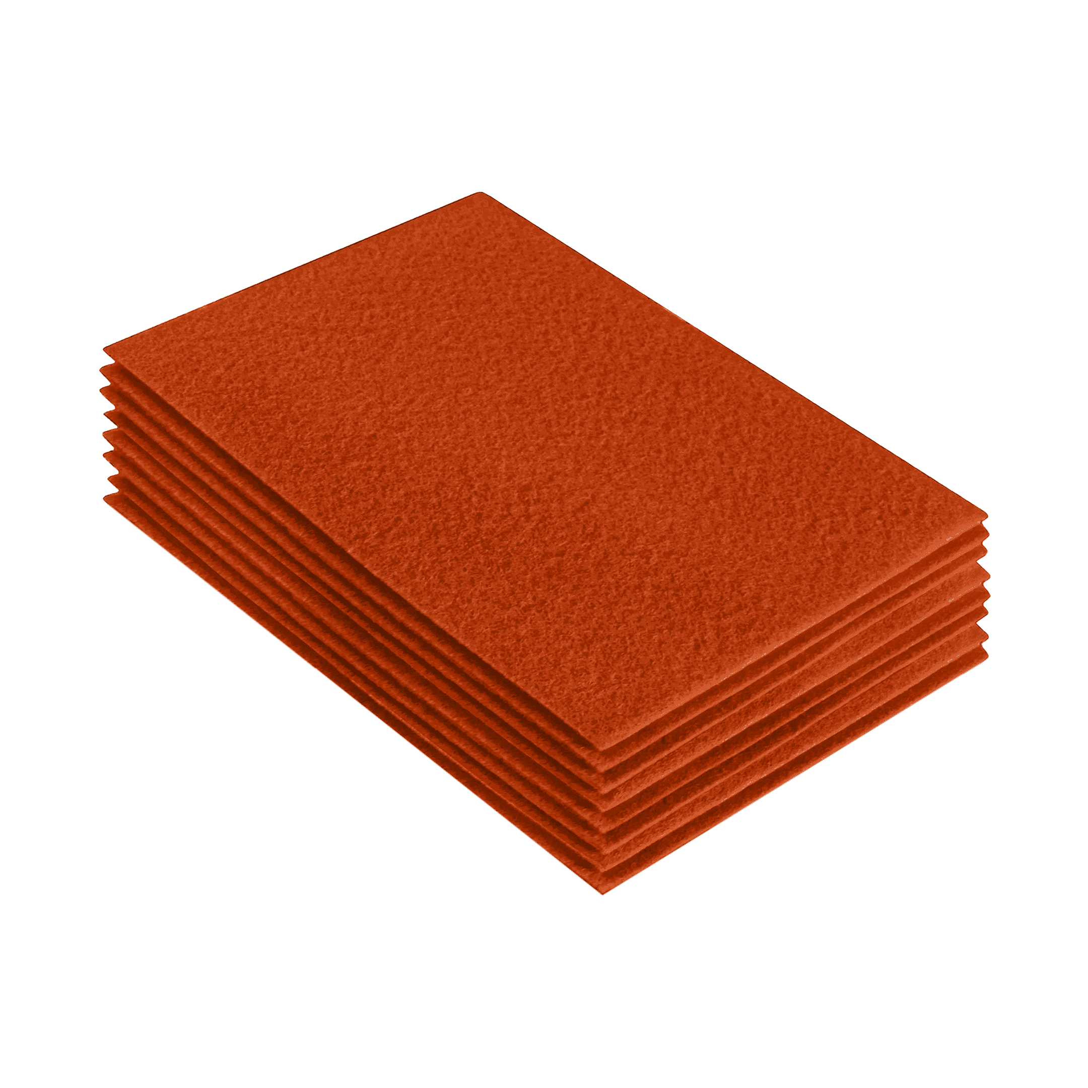 Self Adhesive Felt Sheets, 12 Pieces Sticky Felt, 8x12 Soft Felt Sheets  with Adhesive Backing for Sewing DIY Crafts (Orange)