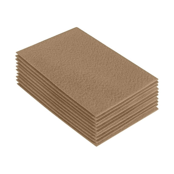 FabricLA Acrylic Felt Fabric Sheets for Crafts | Precut 9" X 12" Inch (20 cm X 30 cm) Felt Squares | Felt Fabric Sheets for DIY Crafts, Hobby, Costume, and Decoration | Taupe 102, 10 Pieces