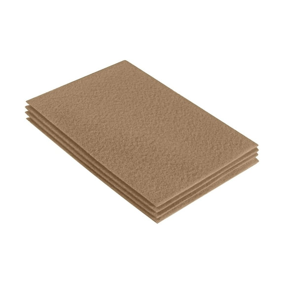 FabricLA Acrylic Felt Fabric Sheets for Crafts | Precut 9" X 12" Inch (20 cm X 30 cm) Felt Squares | Felt Fabric Sheets for DIY Crafts, Hobby, Costume, and Decoration | Taupe 102, 4 Pieces