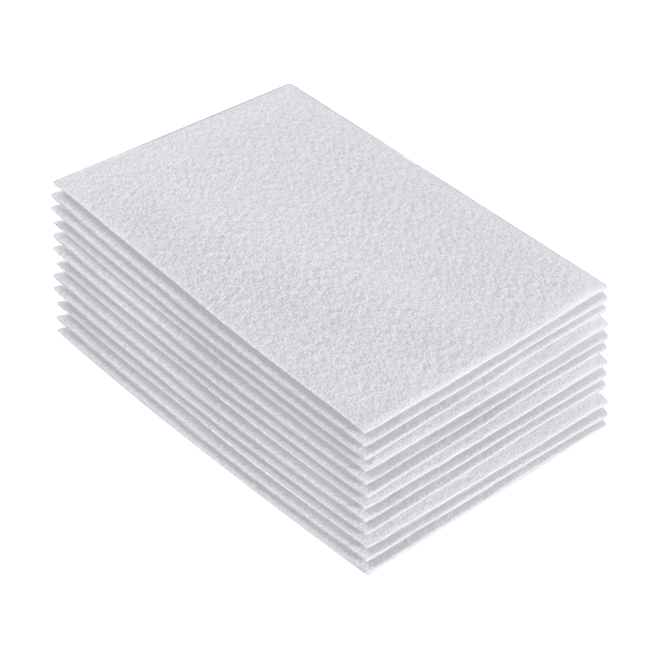PH PandaHall 10 Pcs 12'' x 12'' White Felt Fabric Squares Sheets Nonwoven  Fabric Squares Soft for Cushion and Padding Patchwork Sewing DIY Craft -  3mm