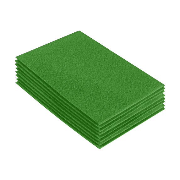 FabricLA Acrylic Felt Sheets for Crafts - Precut 9" X 12" Inches (20 cm X 30 cm) Felt Squares - Use Felt Fabric Craft Sheets for DIY, Hobby, Costume, and Decoration | Green
