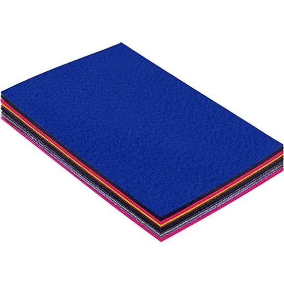 FabricLA Acrylic Felt Sheets for Crafts - Soft Precut 9" X 12" Inches (22.5cm X 30.5cm) Felt Squares - Use Felt Fabric Craft Sheets for DIY, Hobby, Costume, and Decoration - Multi Color, 24 Pieces